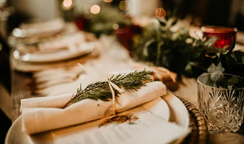 julbordsdukning
